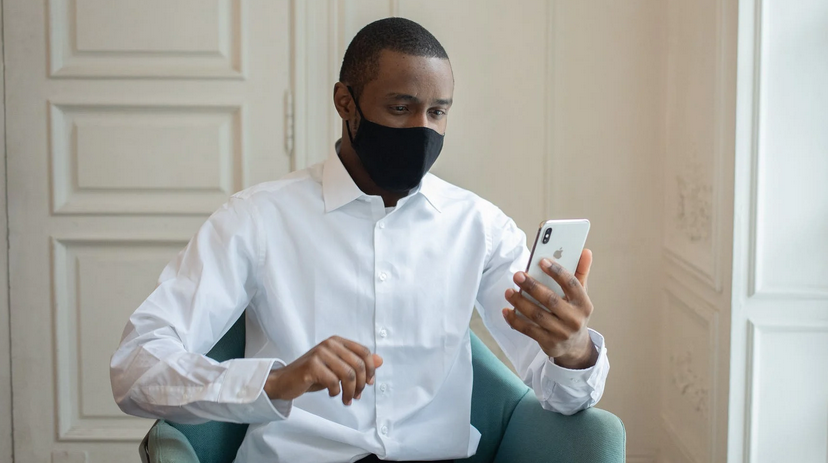 man in white shirt