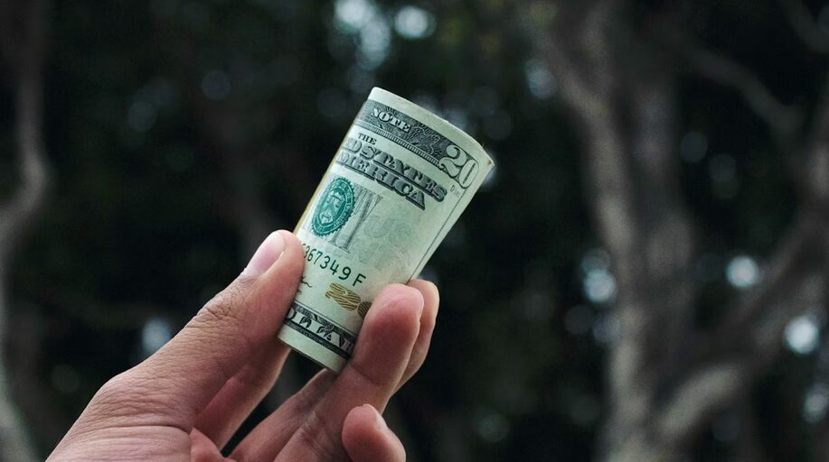 rolled money